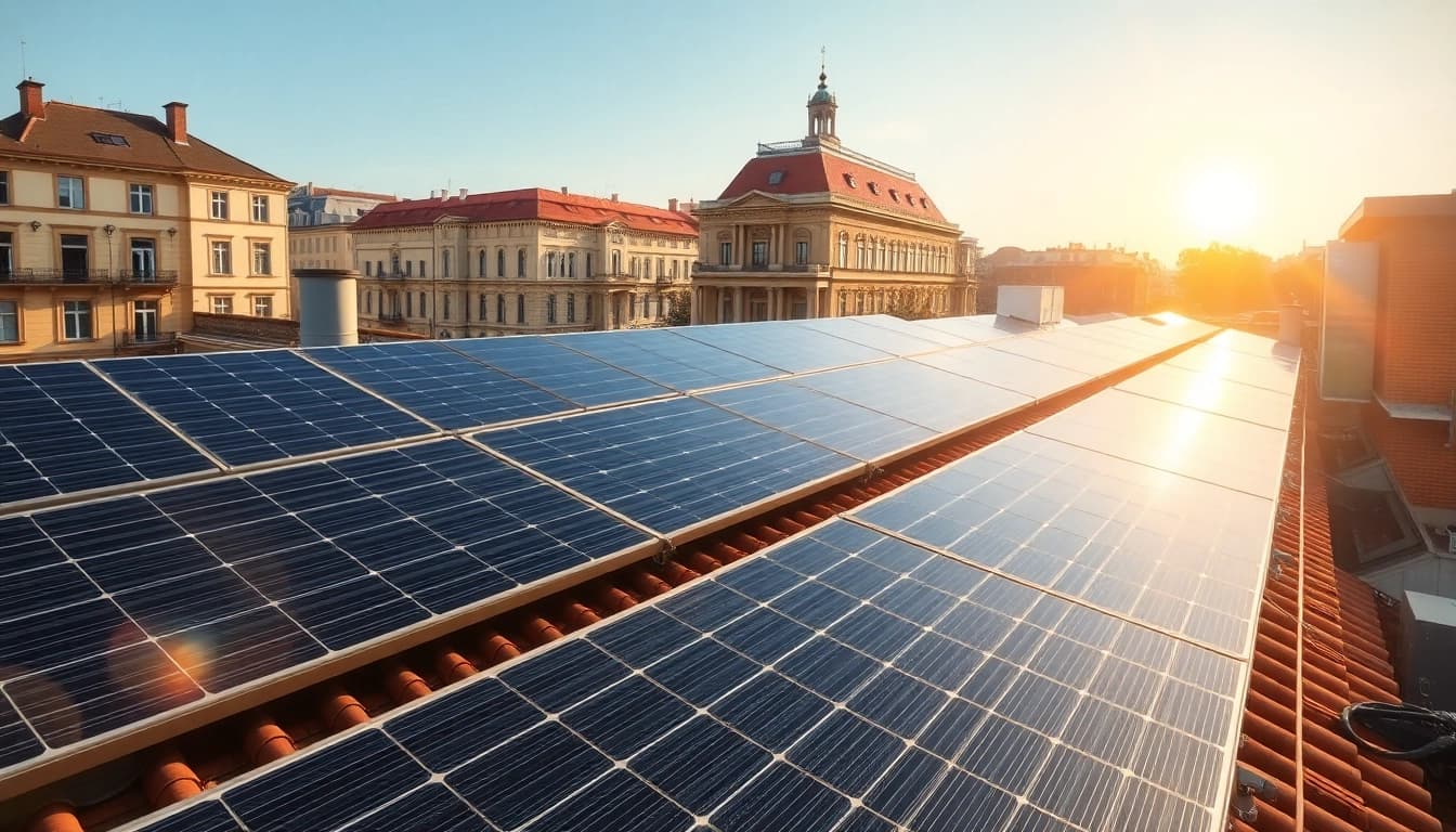 Install solar panels in Solar Wien to enhance energy efficiency and sustainability.