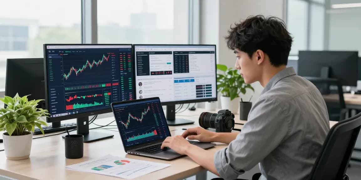Focused professional analyzing FAFA 828 investment trends in a modern workspace.