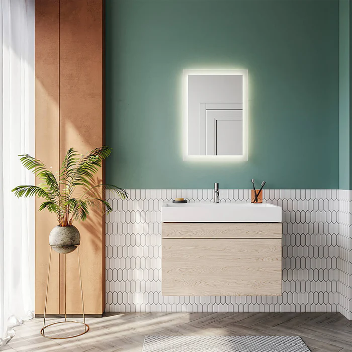 Platzsparende Badlösungen mit dem sonni spiegelschrank mit beleuchtung in verschiedenen Designs