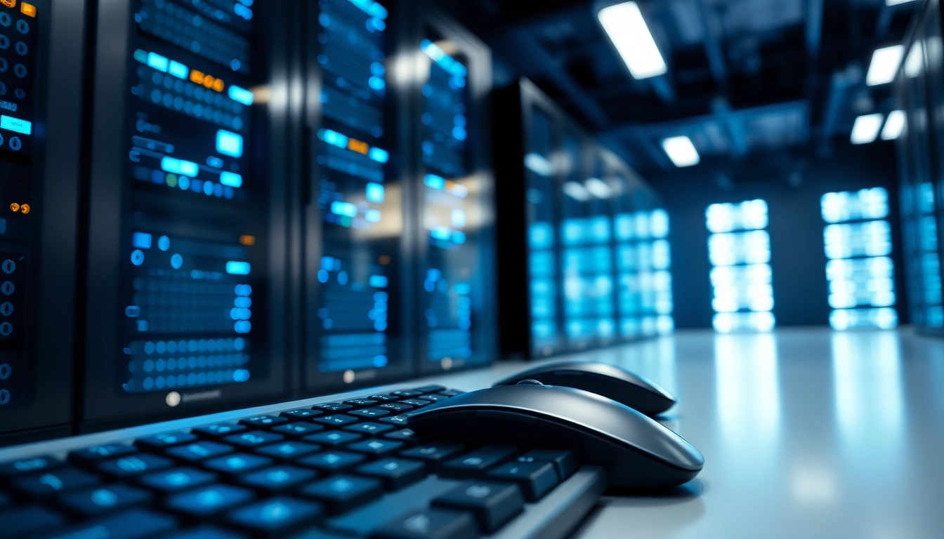 Der Microsoft Server 2025 Standard Key auf einem modernen Server-Tastatur in einem professionellen Rechenzentrum.