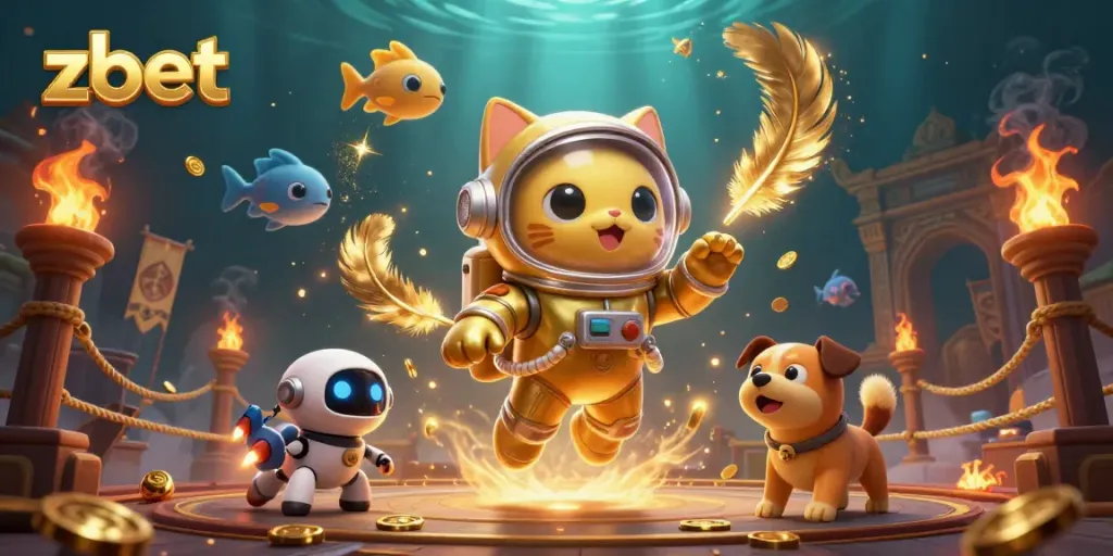 Engage in thrilling wins at zbet with an adventurous 3D illustration of space-themed gaming.